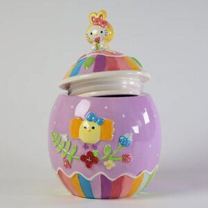 Blue Sky Clayworks Hello Kitty Easter Egg Cookie Jar BRAND-NEW